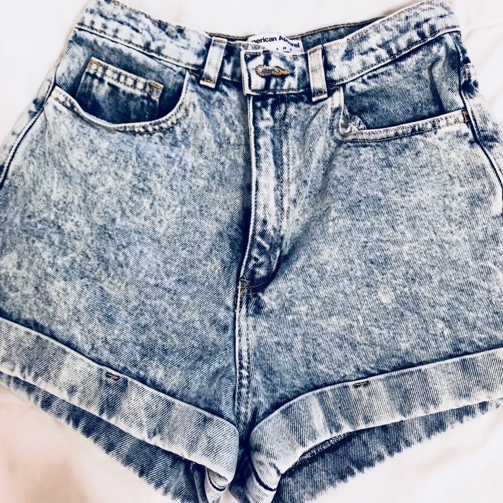 Acid Wash American Apparel Shorts
